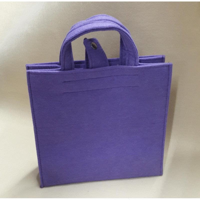Borsa A Mano Angelb In Feltro Viola