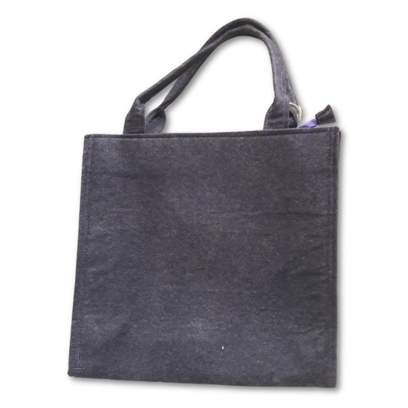 Borsa A Mano Con Zip Angelb In Feltro Viola