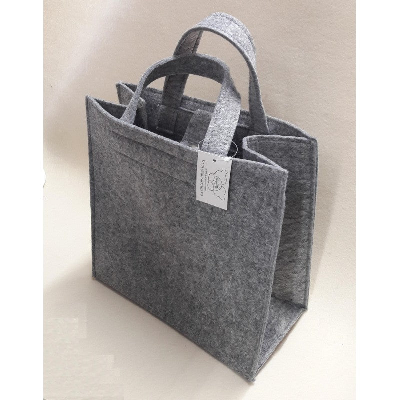 Borsa A Mano Feltro Grigia