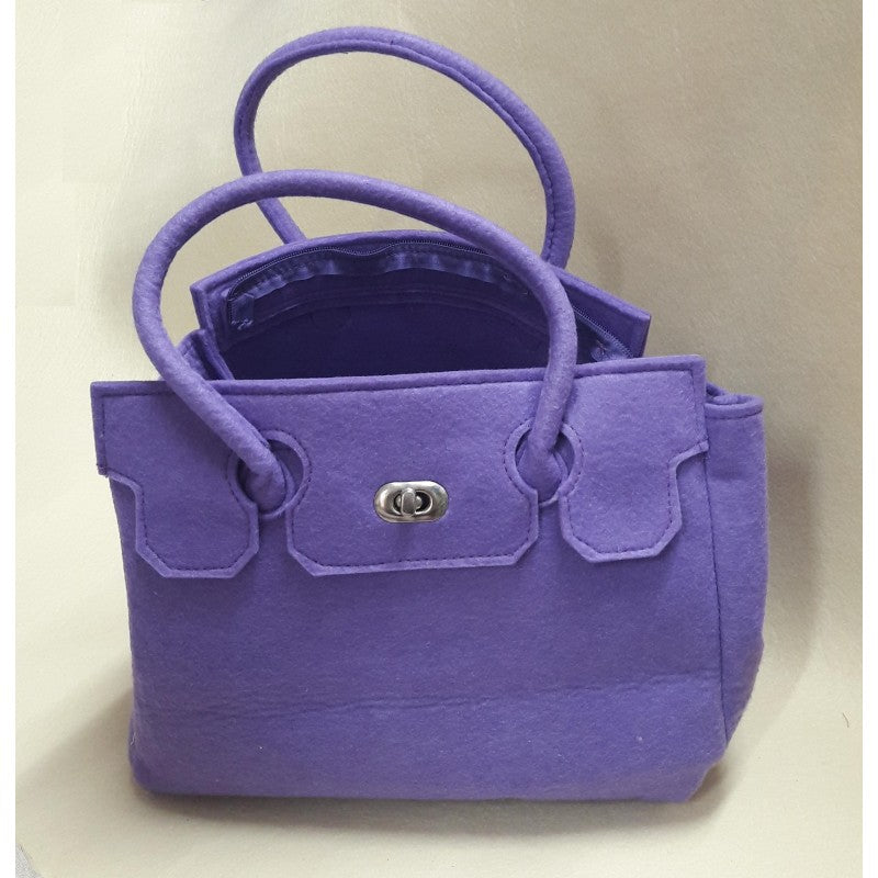 Borsa Bauletto Angelb In Feltro Viola