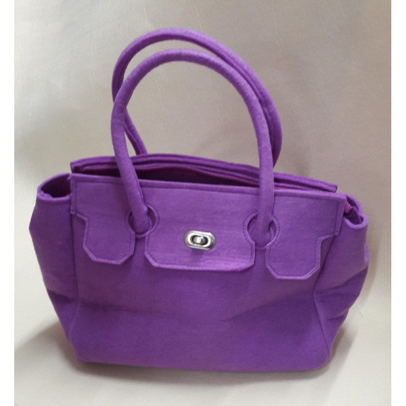 Borsa Bauletto In Feltro Fuxia