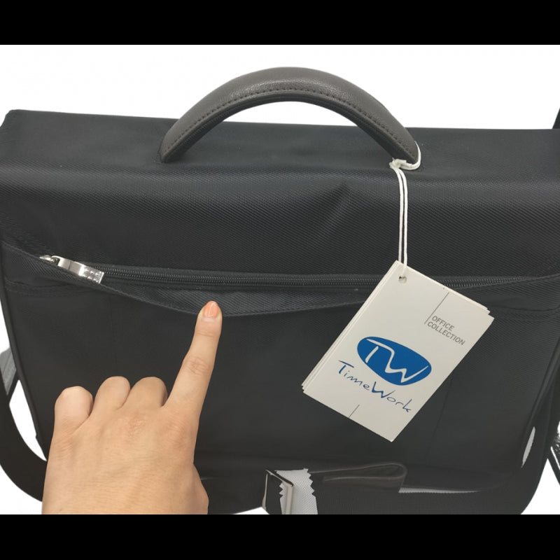 Borsa Business Valigetta Time Work 24h Con Tracolla - Nero