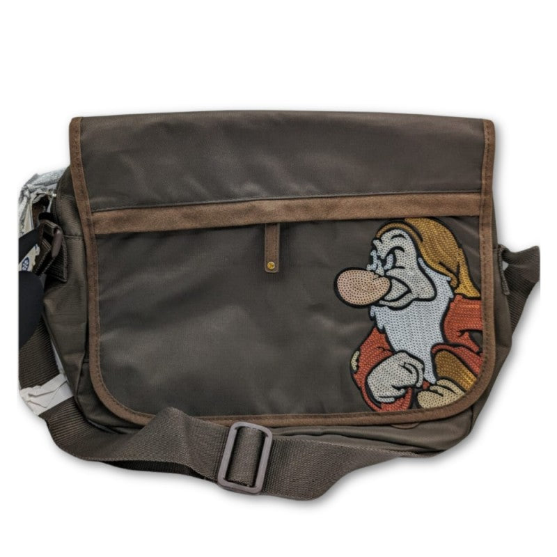 Borsa Con Tracolla Regolabile Brontolo I Sette Nani - Marrone