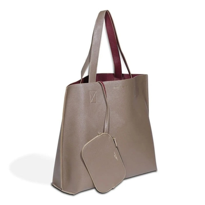 Borsa Due Manici Campo Marzio Reversibile – Marrone / Bordeaux