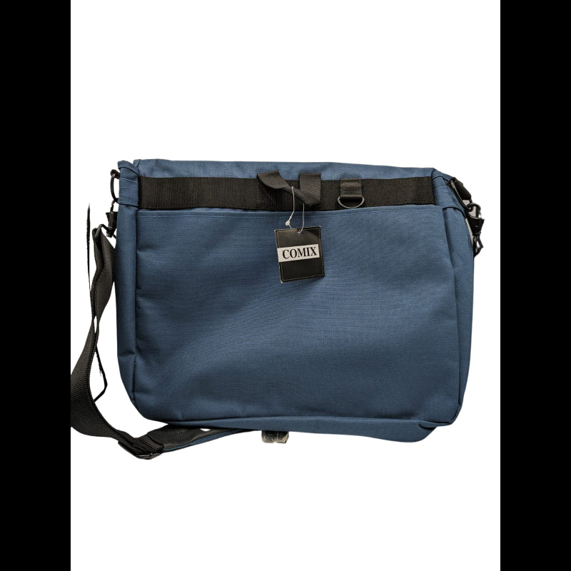 Borsa Estensibile Con Tracolla Regolabile Comix Messenger - Fucsia / Blu