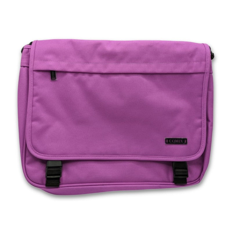 Borsa Estensibile Con Tracolla Regolabile Comix Messenger - Fucsia / Blu