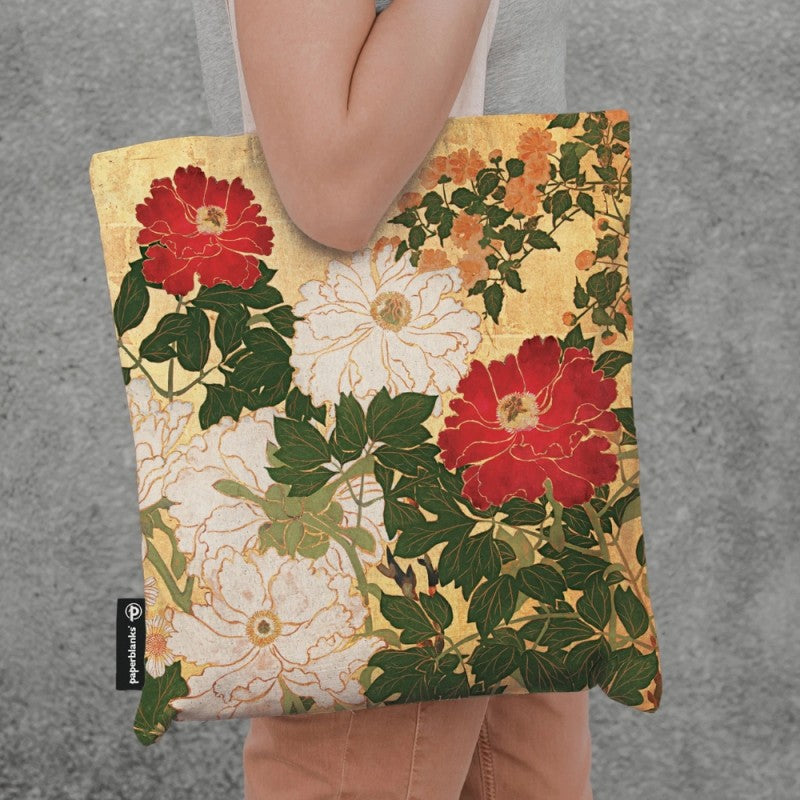 Borsa In Tela Paperblanks - Natsu - Fiori Rinpa