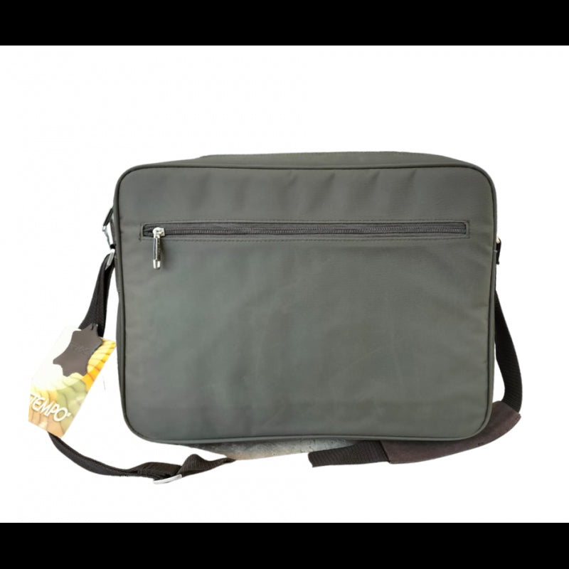 Borsa Intempo Porta Computer Con Zip – Arancione / Grigio