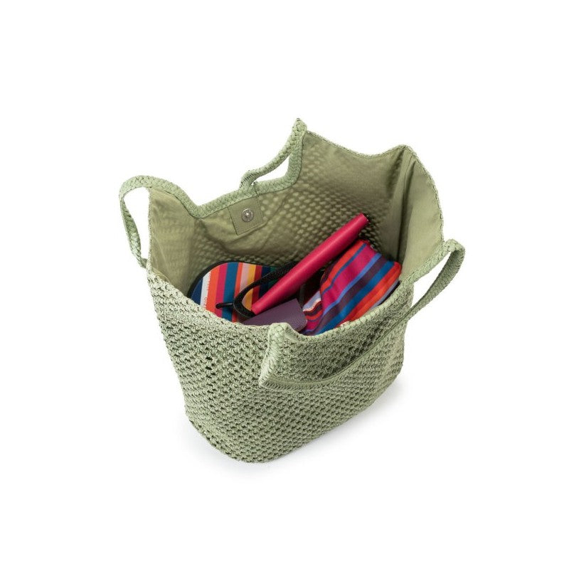 Borsa Tote Ariel Verde Militare - Campo Marzio