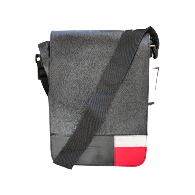 Borsa Tracolla Lambretta Regolabile E Con Chiusura Magnetica – Nero / Rosso