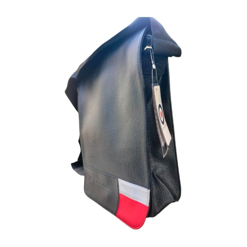 Borsa Tracolla Lambretta Regolabile E Con Chiusura Magnetica – Nero / Rosso