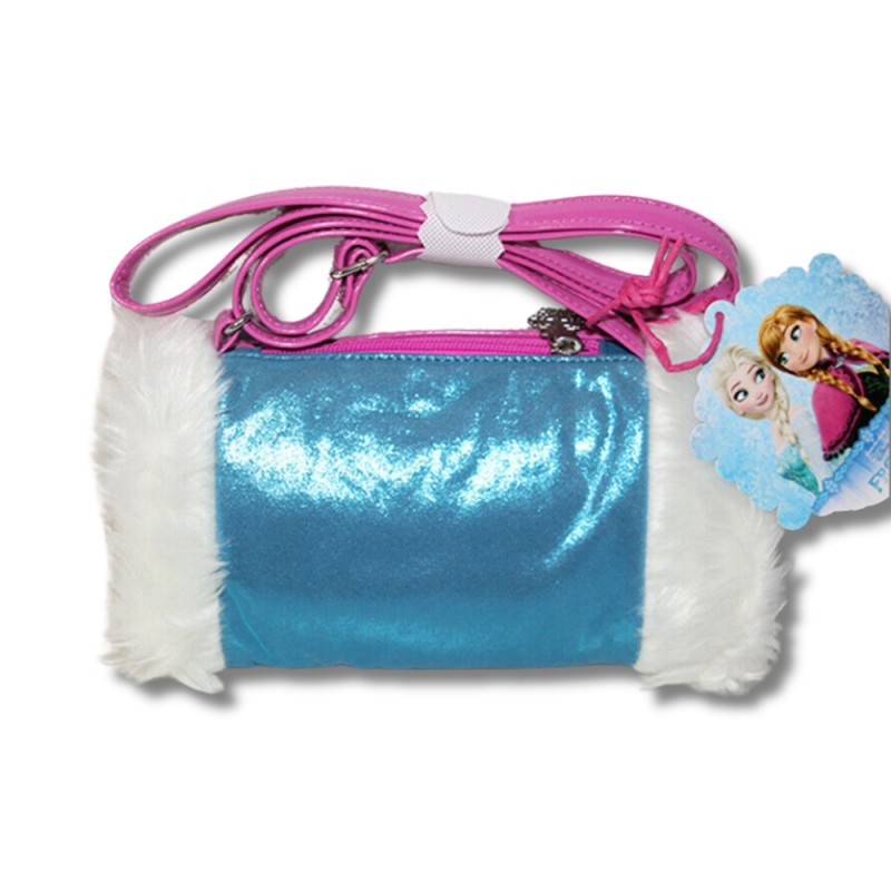 Borsetta A Tracolla Frozen Magico Inverno Con Manicotto Scaldamani - Azzurro