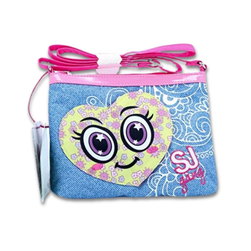 Borsetta A Tracolla Sj Gang Jeans Flip Bag - Azzurro