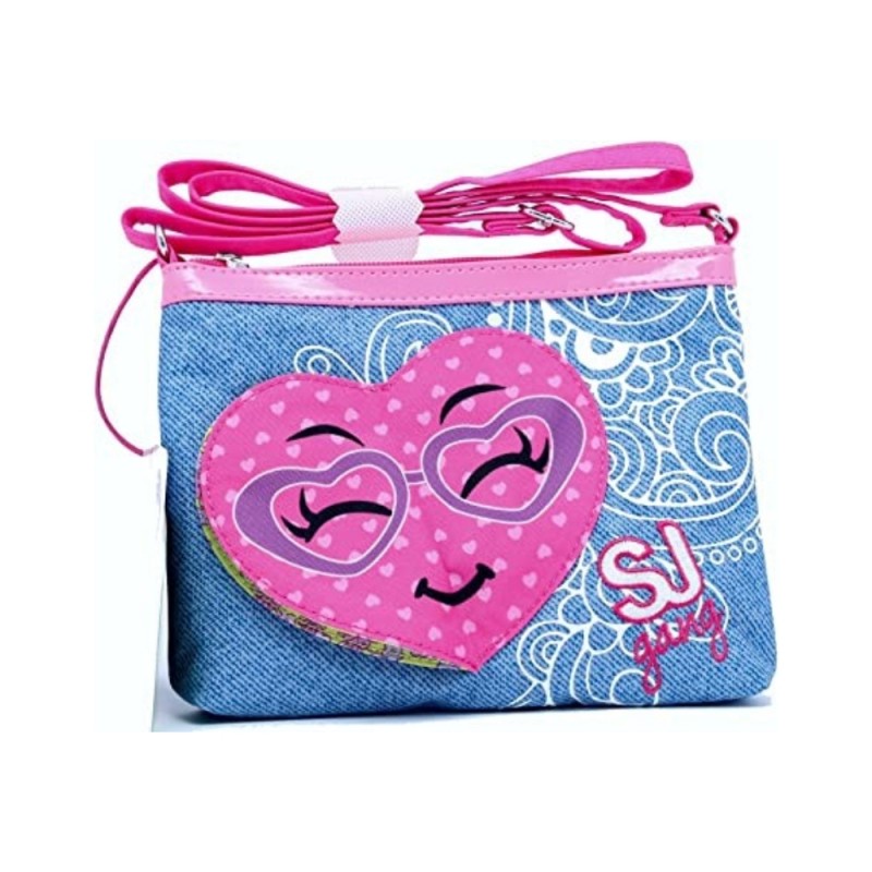 Borsetta A Tracolla Sj Gang Jeans Flip Bag - Azzurro