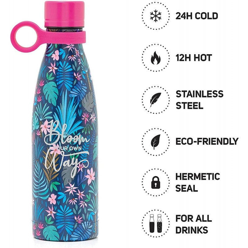 Bottiglia Termica Caldo E Freddo 500 Ml - Flowers - Legami