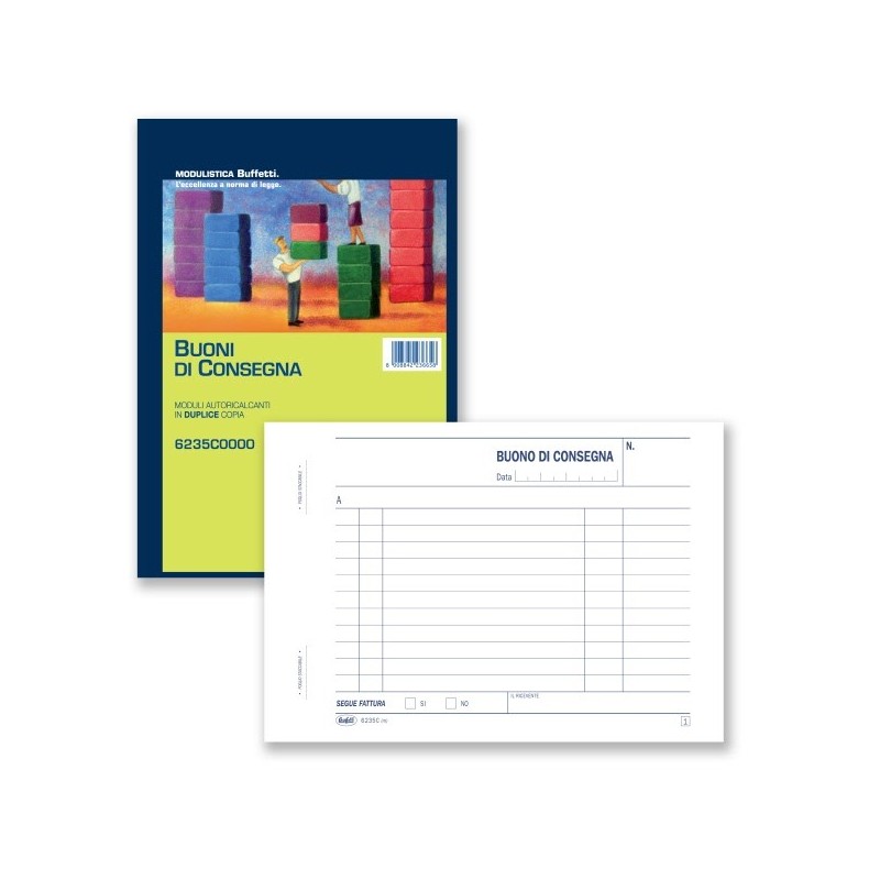 Buoni Di Consegna - Blocco 50/50 Fogli Autoricalcante - 11,5x16,5 Cm