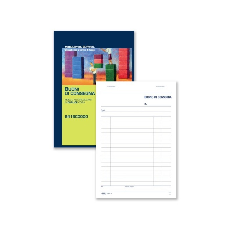 Buoni Di Consegna - Blocco 50/50 Fogli Autoricalcante - 21,5x14,8 Cm
