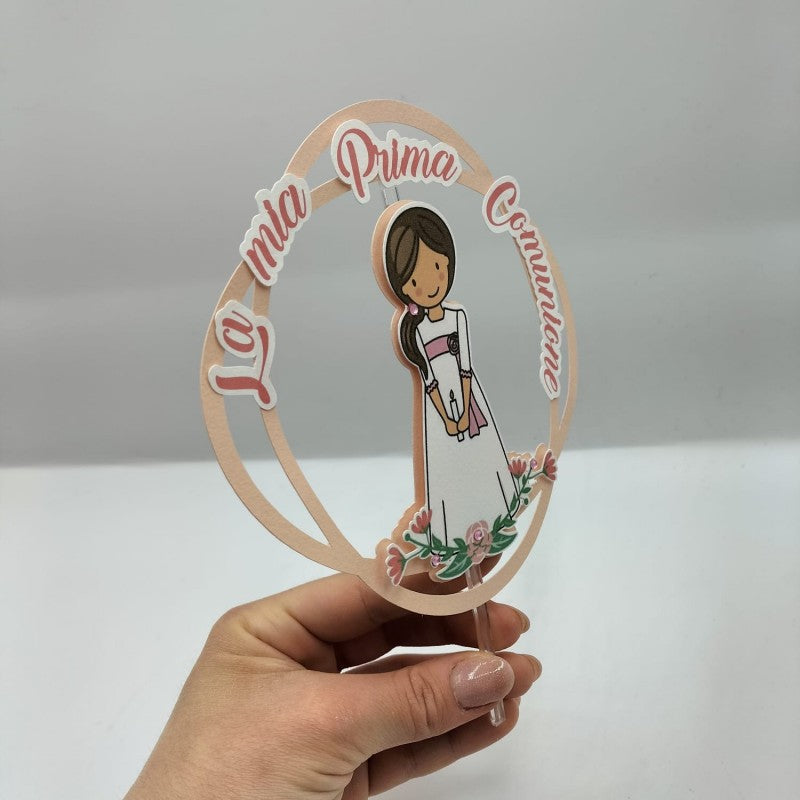 Cake Topper Personalizzabile - Vari Modelli - Bambina