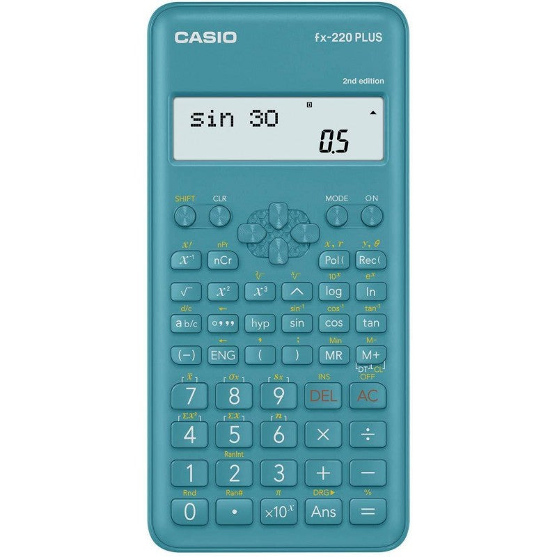 Calcolatrice Casio Fx-220 Plus-2 2-line Display - Azzurro