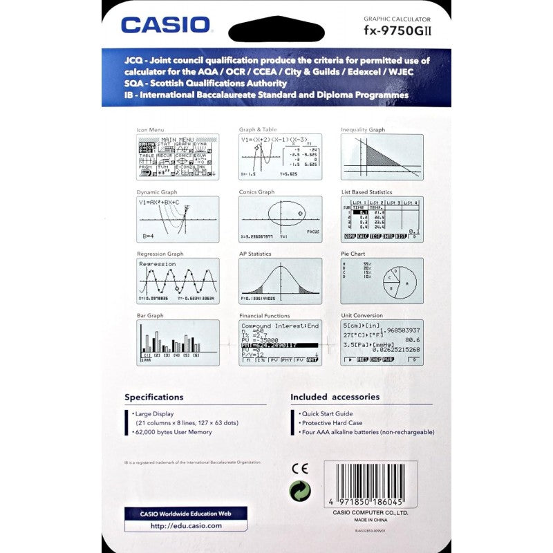 Calcolatrice Grafica Casio Fx-9750gii