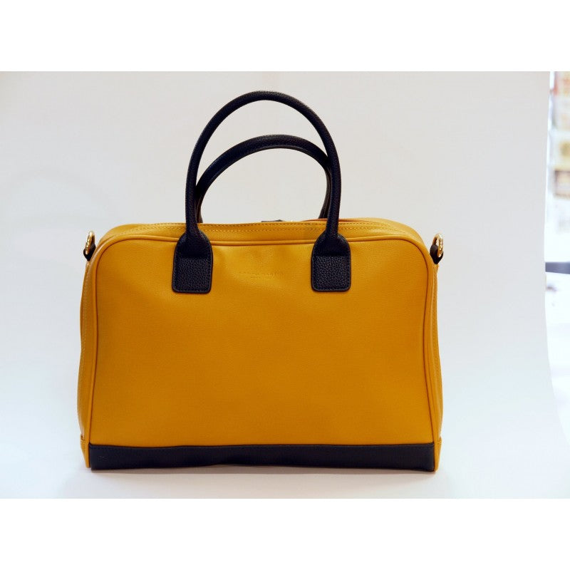 Campo Marzio - Porta Computer Per Uomo E Donna Moda Eco - Capiente Con Tracolla Rimovibile - Golden Yellow