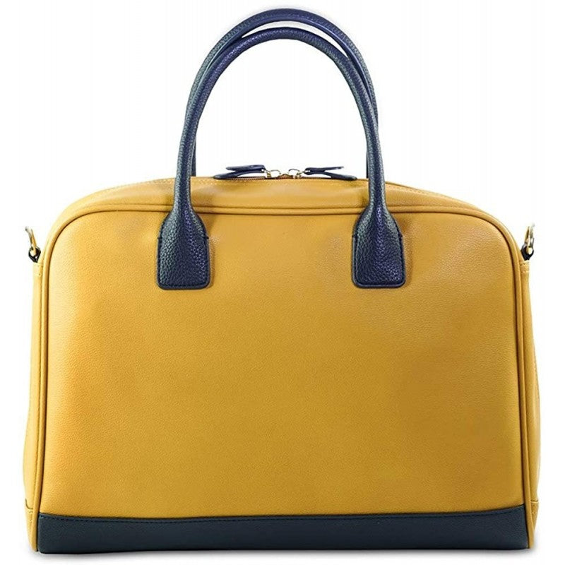 Campo Marzio - Porta Computer Per Uomo E Donna Moda Eco - Capiente Con Tracolla Rimovibile - Golden Yellow