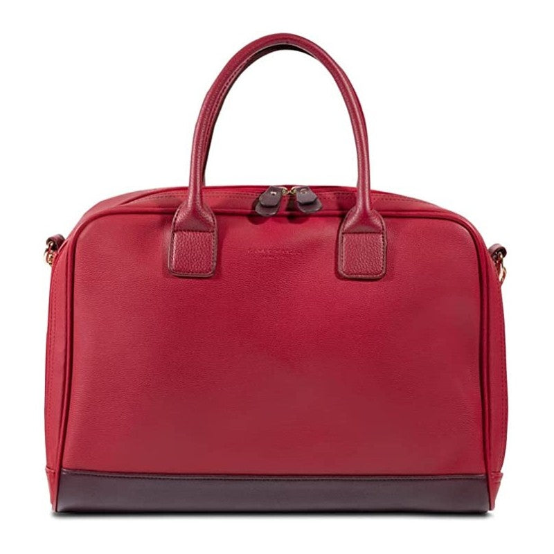 Campo Marzio - Porta Computer Per Uomo E Donna Moda Eco - Capiente Con Tracolla Rimovibile - Rosso Ciliegia