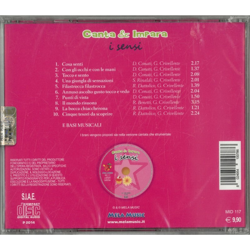 Canta E Impara. I Sensi. Cd Audio – Mela Music