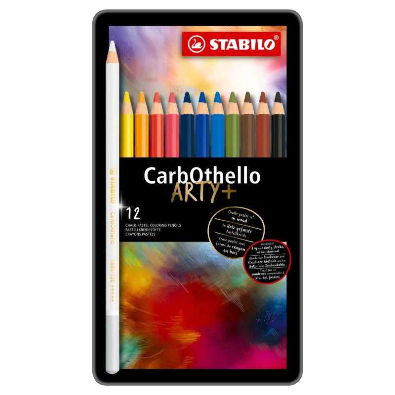 STABILO CarbOthello – Set da 12 Matite Pastello per Disegno Artistico