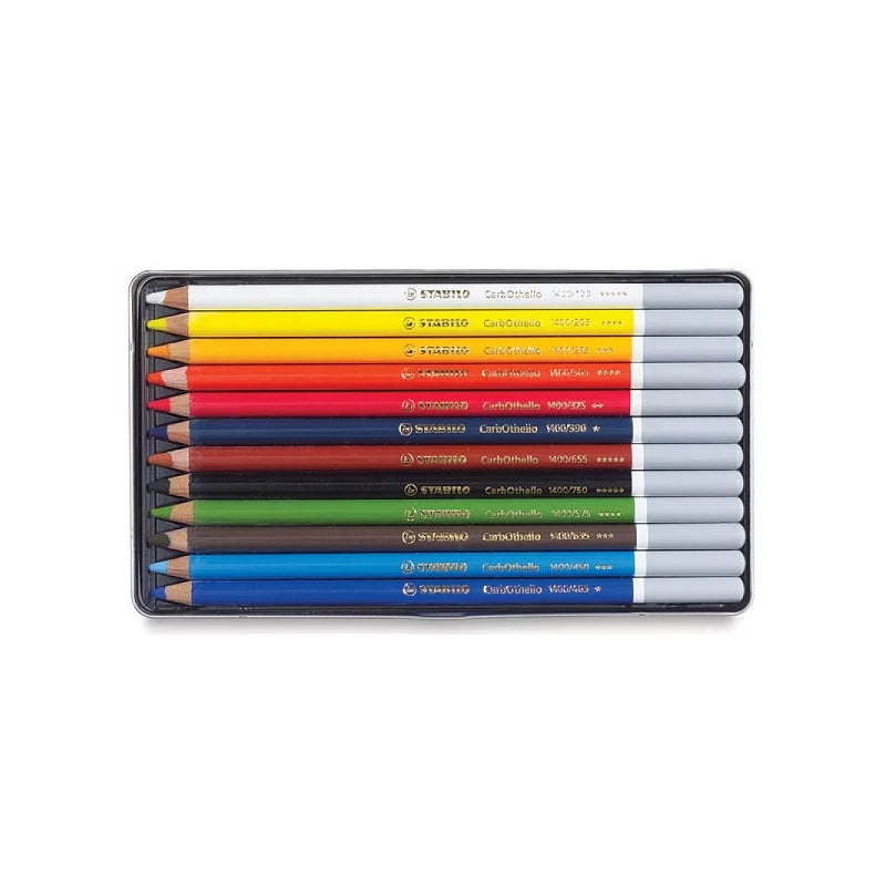 STABILO CarbOthello – Set da 12 Matite Pastello per Disegno Artistico