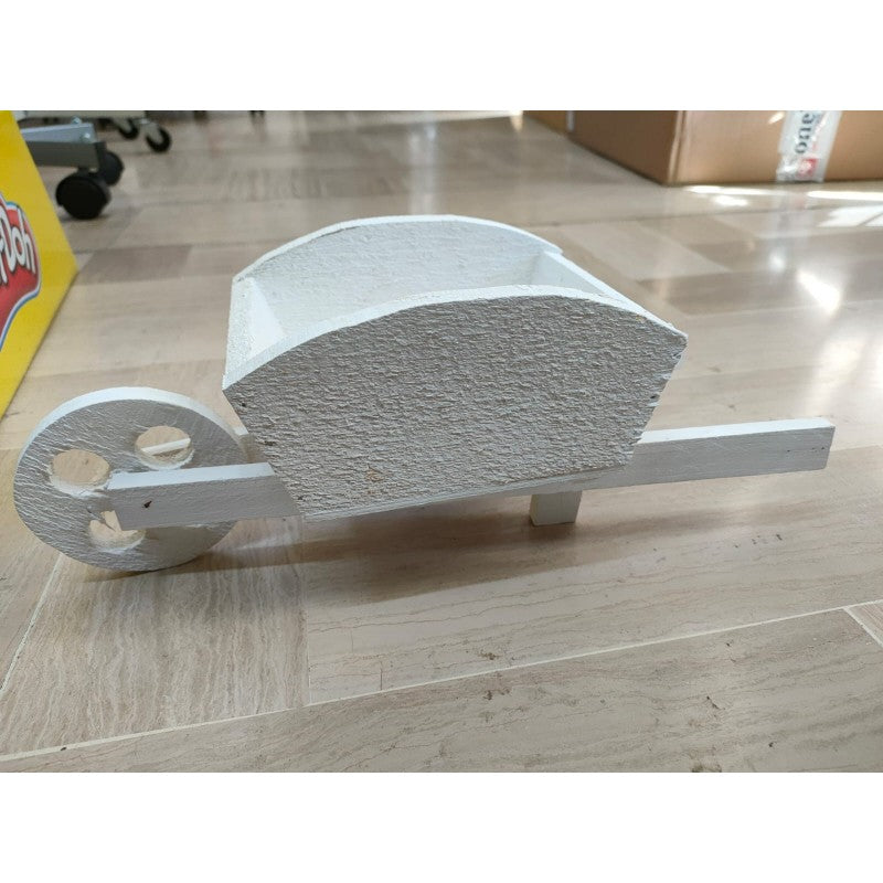 Carriola In Legno Bianca