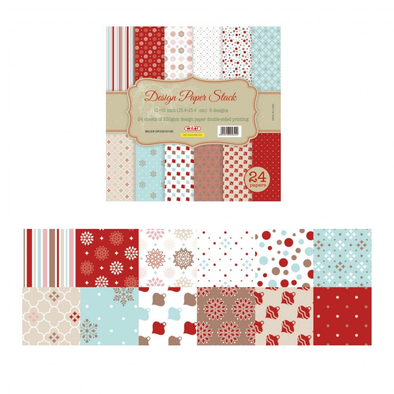 Carta Per Origami 25,4x25,4 Cm 230 Gsm Stampa Su 2 Lati - Wiler Dp2301010e