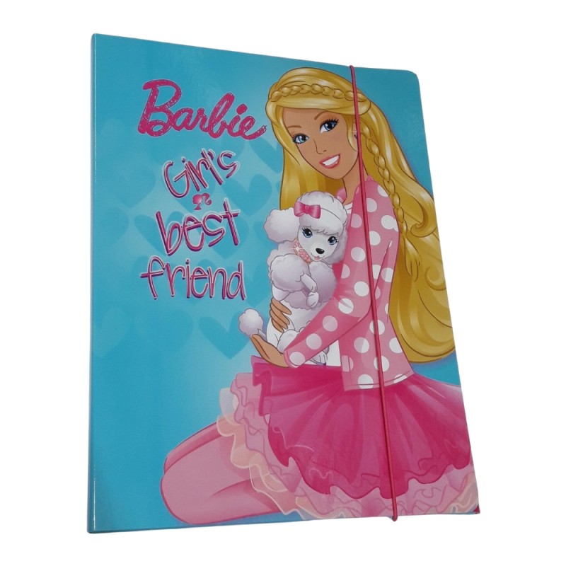 Cartellina 3 Lembi Con Elastico Barbie – Fantasie Assortite