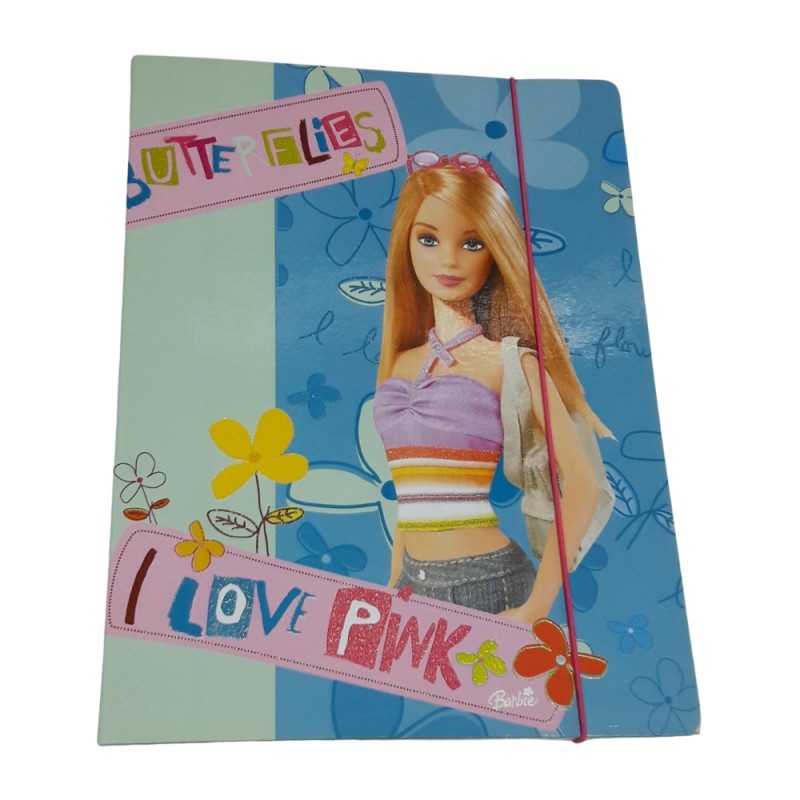 Cartellina 3 Lembi Con Elastico Barbie – Fantasie Assortite