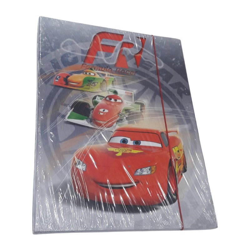 Cartellina 3 Lembi Con Elastico Cars – Fantasie Assortite