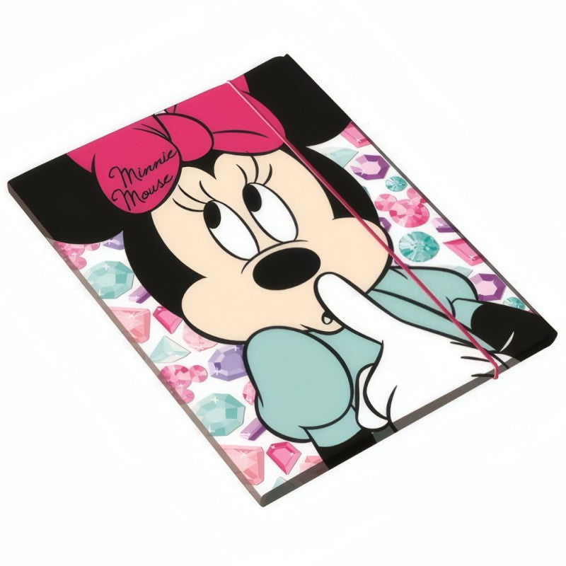Cartellina 3 Lembi Con Elastico Disney Minnie Mouse – Fantasie Assortite