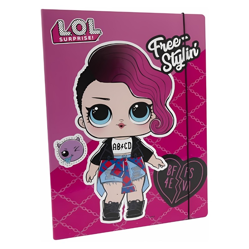 Cartellina 3 Lembi Con Elastico Lol Surprise! - Fantasie Assortite