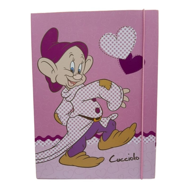 Cartellina 3 Lembi Con Elastico Sette Nani Cucciolo