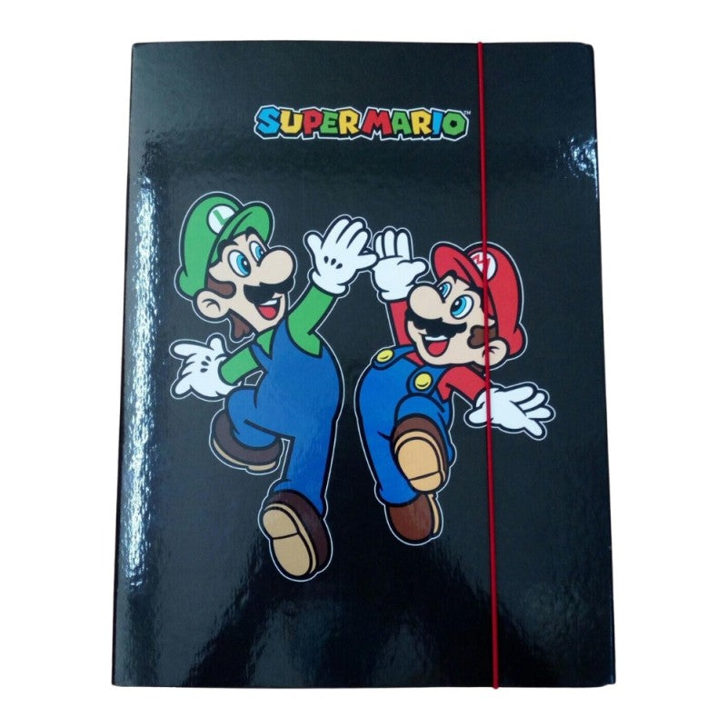 Cartellina 3 Lembi Con Elastico Super Mario – Fantasie Assortite