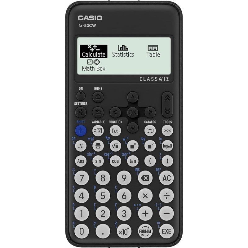 Casio Fx-82cw Calcolatrice Scientifica Con Oltre 290 Funzioni E Display Naturale Hd A 4 Gradazioni Di Grigio