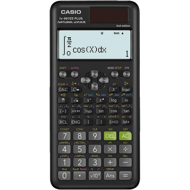 Casio Fx-991es Plus 2 Calcolatrice Scientifica Con 417 Funzioni E Display, Naturale