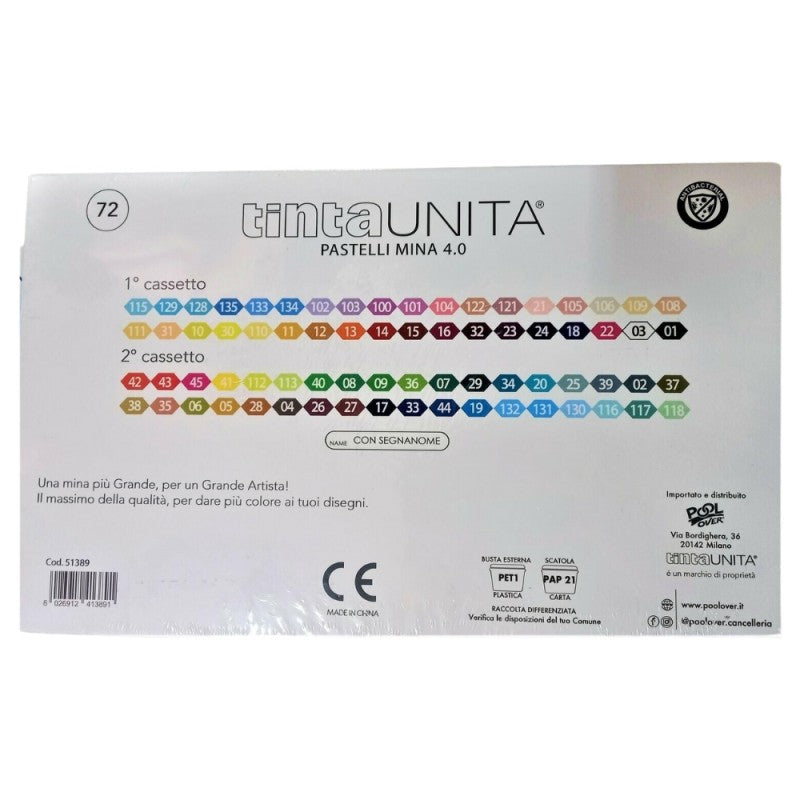 Cassettiera 72 Pastelli Mina 4.0 Tintaunita