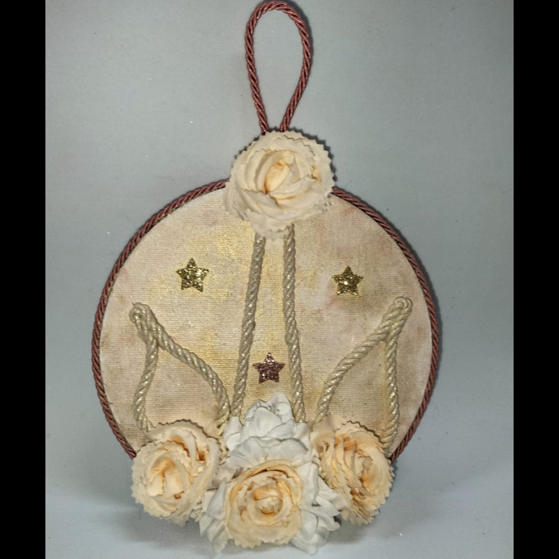 Cerchio Unicorno A Rilievo, Decorato A Mano, 15 Cm