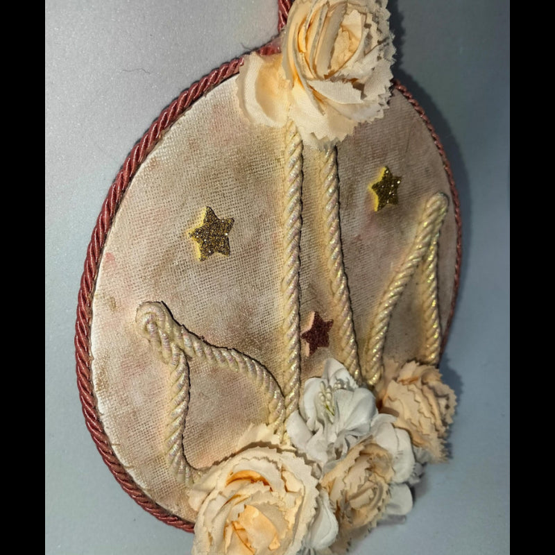 Cerchio Unicorno A Rilievo, Decorato A Mano, 15 Cm