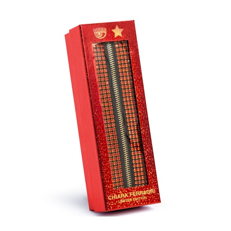 Chiara Ferragni Limited Natale23 Astuccio Bustina Con Strass Rosso