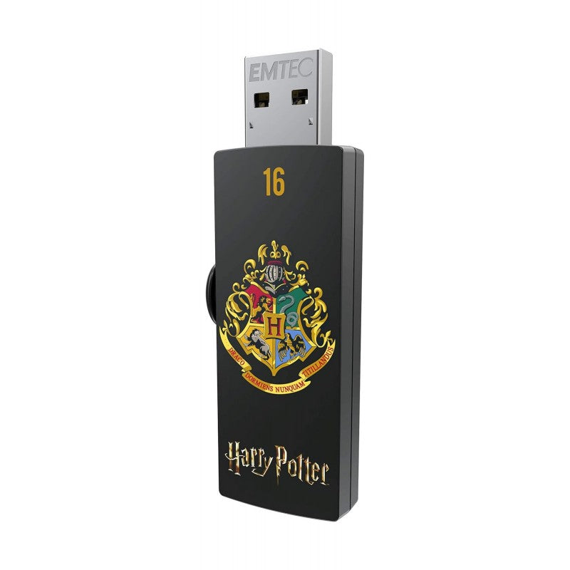 Chiavetta Usb 2.0 Harry Potter 16 Gb Hogwarts - Nero