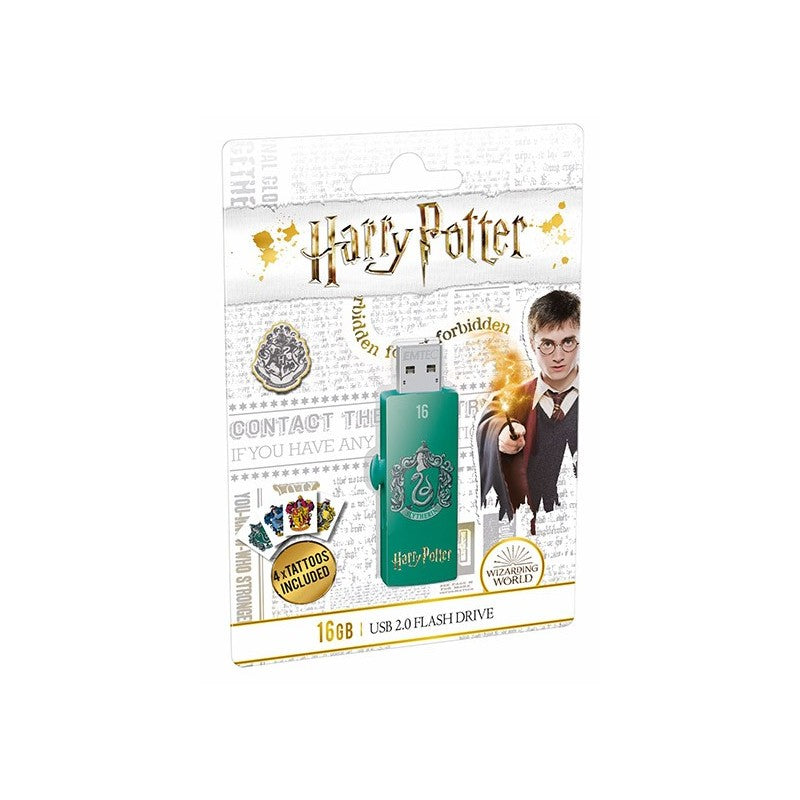 Chiavetta Usb 2.0 Harry Potter 16 Gb Serpeverde - Verde