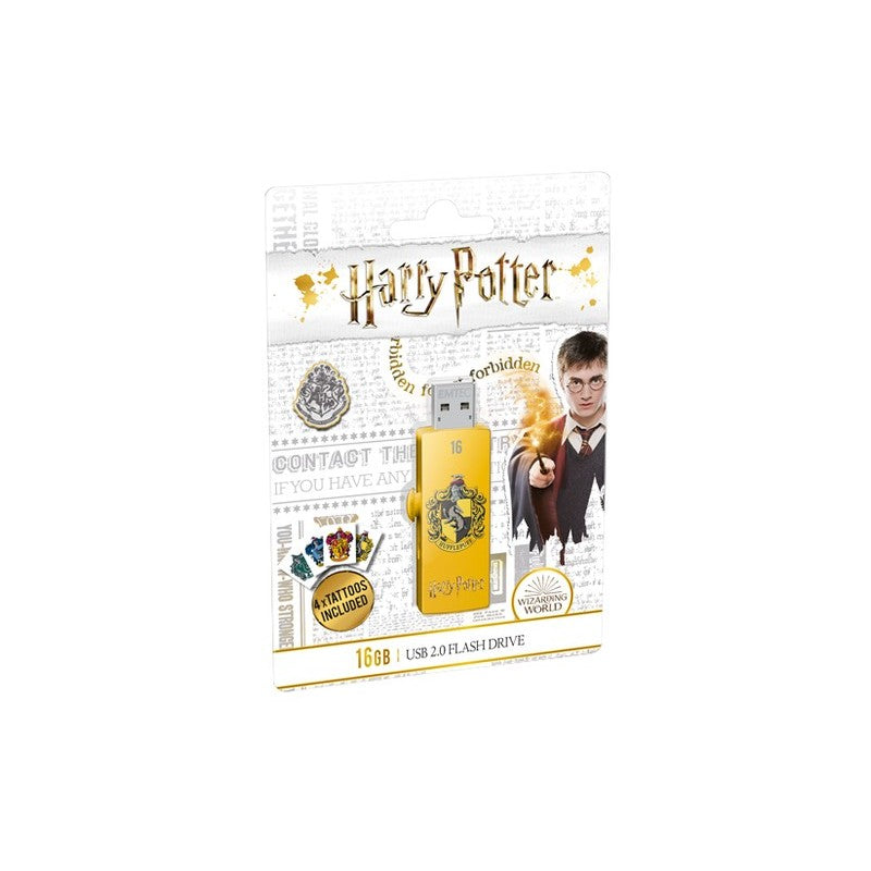 Chiavetta Usb 2.0 Harry Potter 16 Gb Tassorosso - Giallo