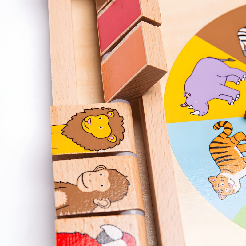 Chiudi La Scatola Animali - Bigjigs Animal Shut The Box