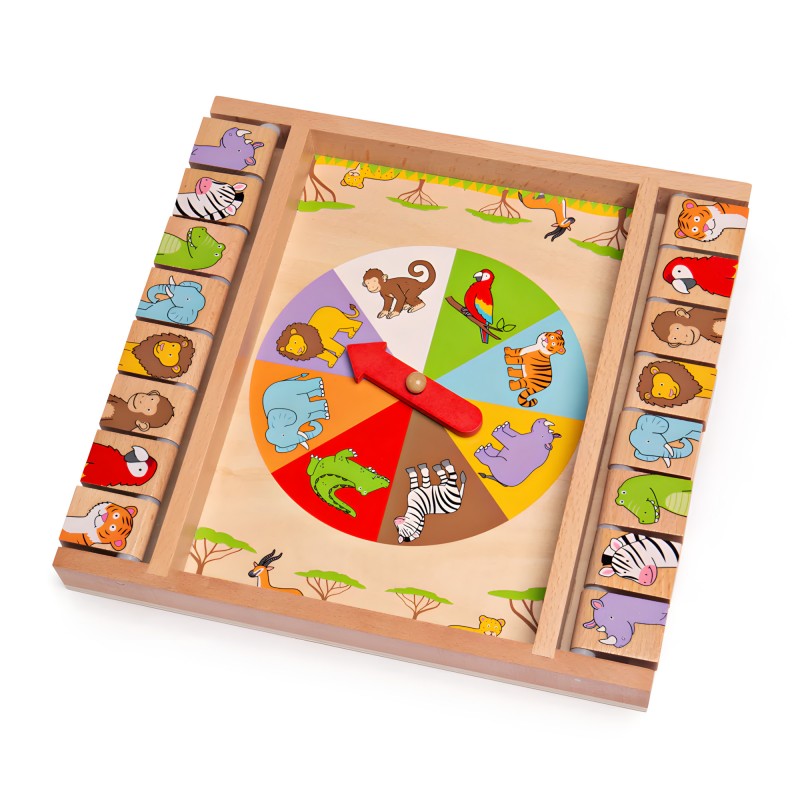 Chiudi La Scatola Animali - Bigjigs Animal Shut The Box